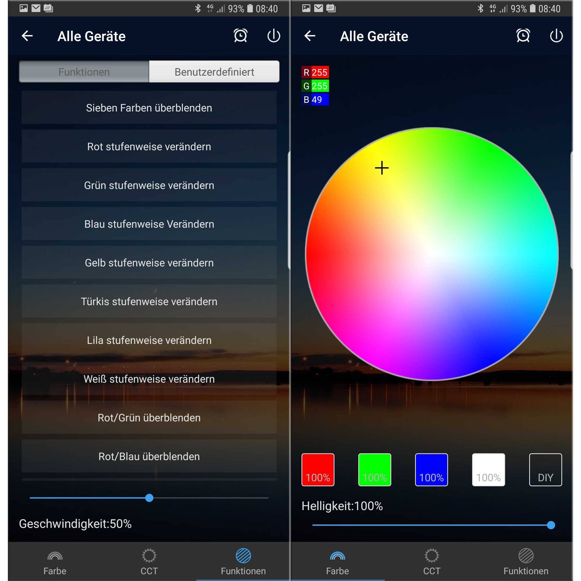 Heissner SMART LIGHTS Starter Set "WiFi" inkl. 3 RGB Spots